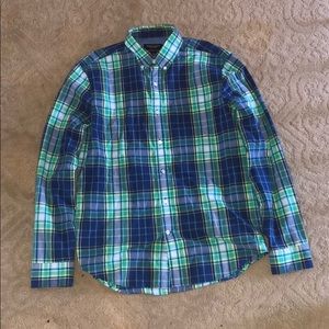 Green and Blue Plaid shirt